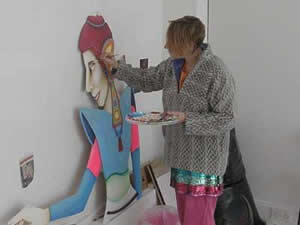 Vanessa Daw's working on Three Sisters exhibition